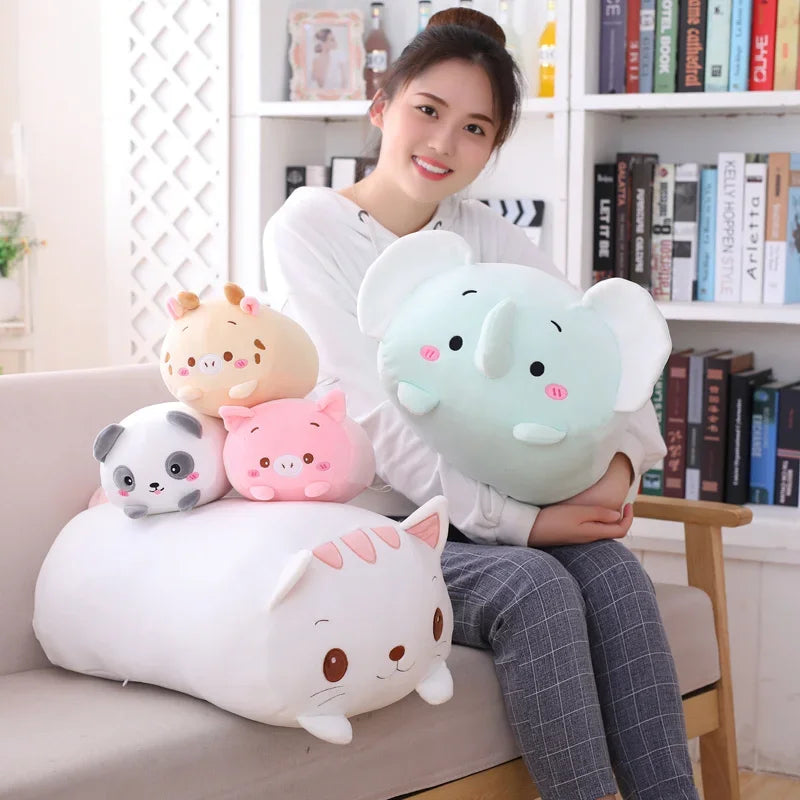 Cojines de Peluche de Animales – Almohadas Suaves y Adorables para Abrazar