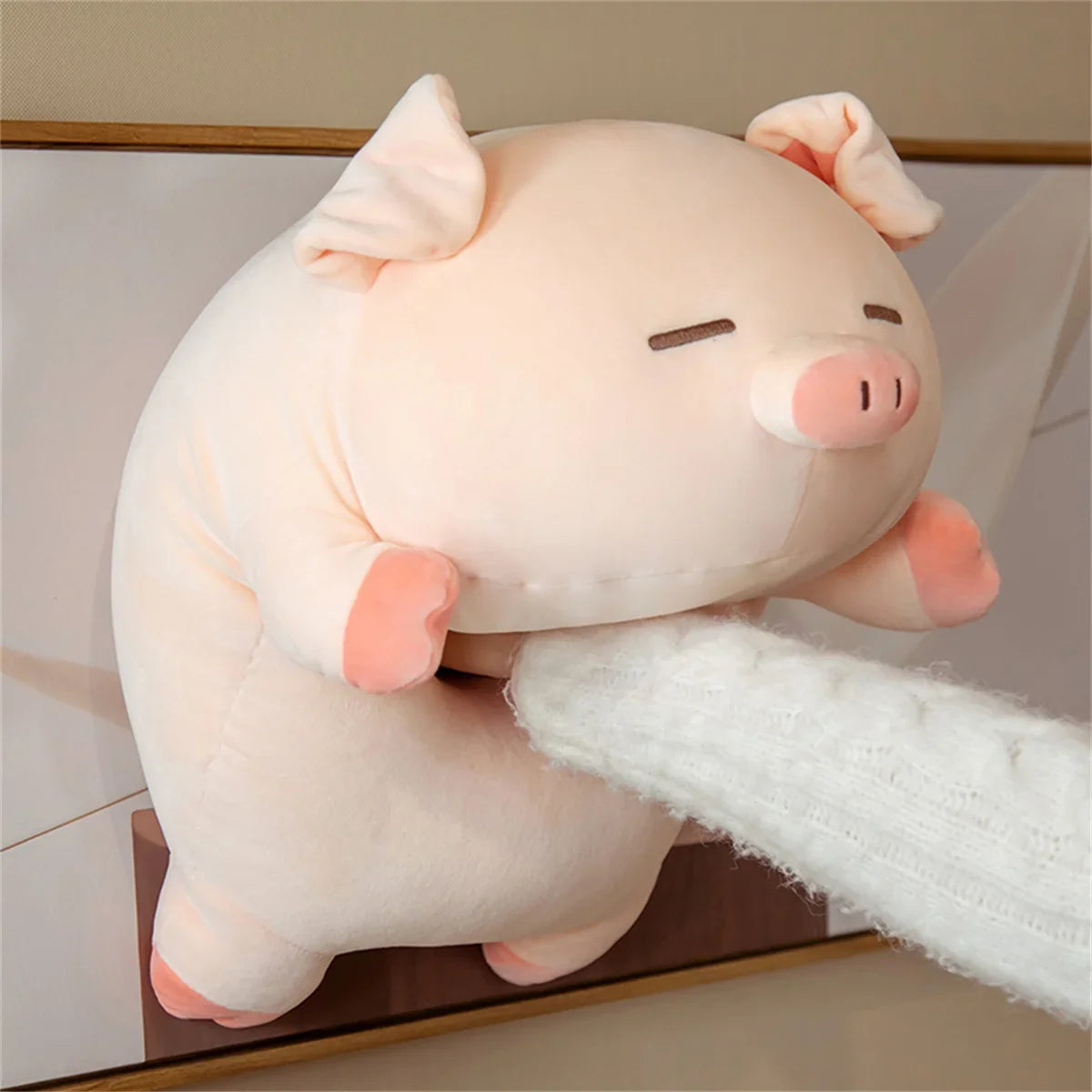 Peluche de Cerdito Kawaii – Cojín Suave y Esponjoso para Decoración y Regalo